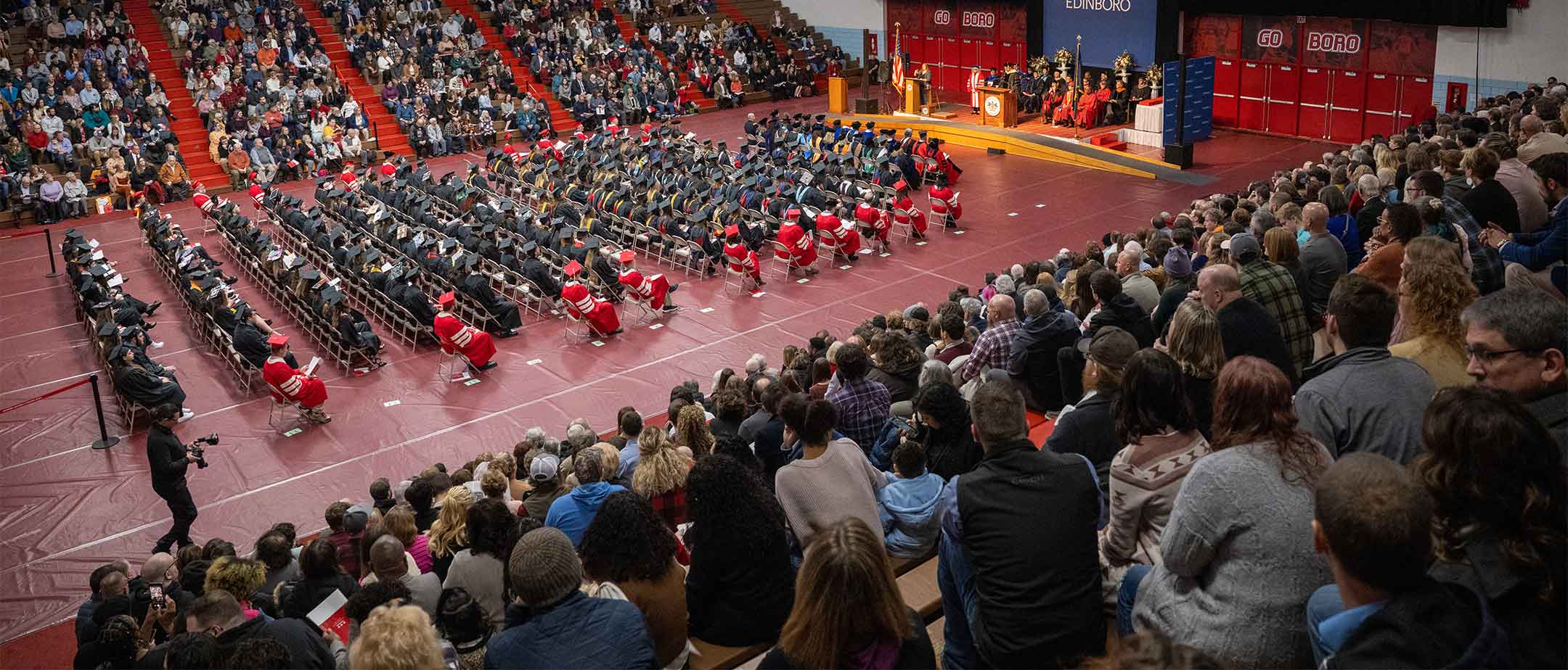 A commencement ceremony at PennWest Edinboro