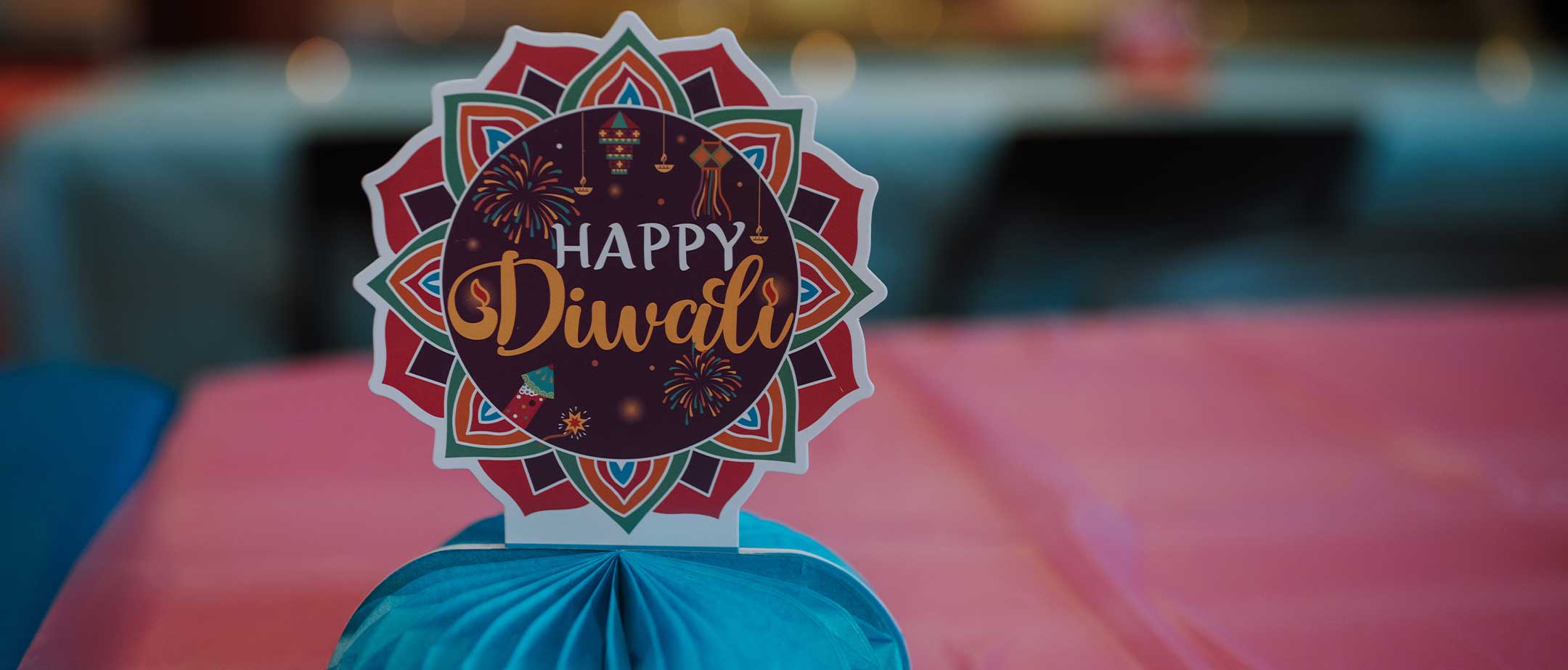 A happy diwali sign