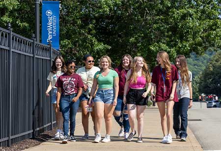 Student walking