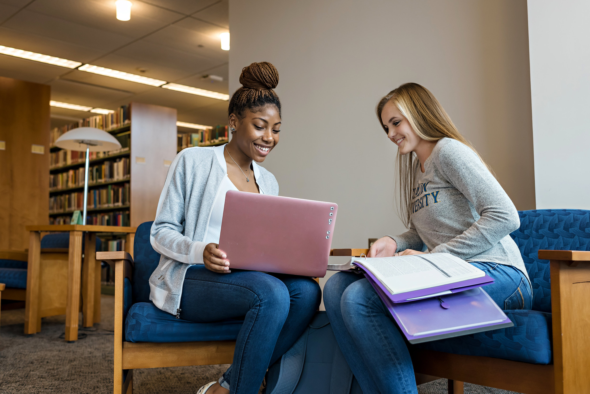 PennWest Clarion Students Studying together