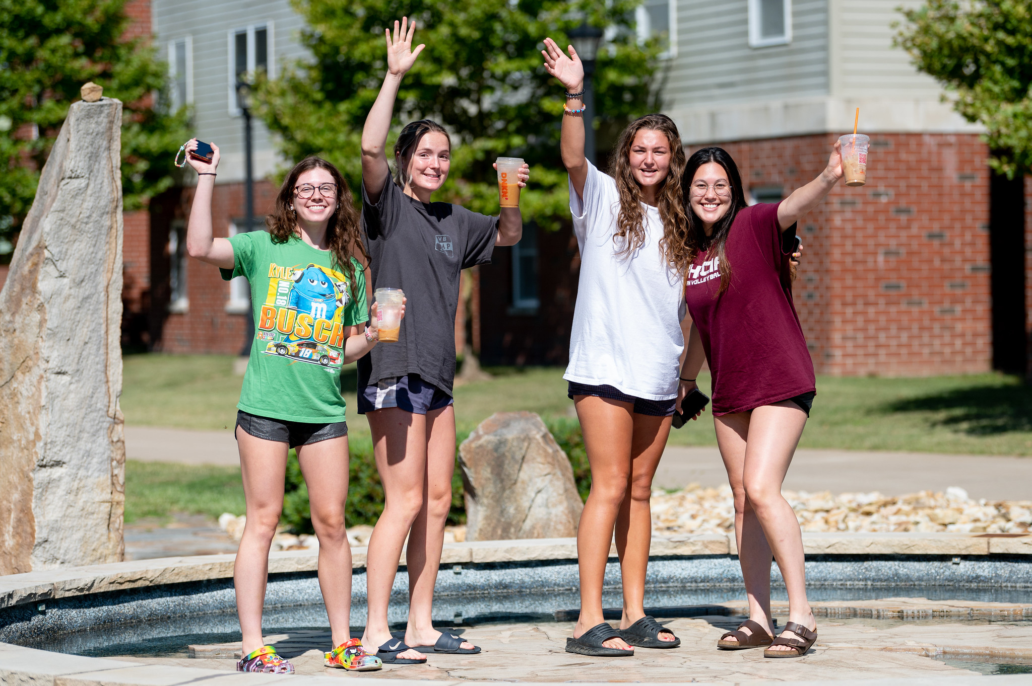 Edinboro Students Relaxing after moving in