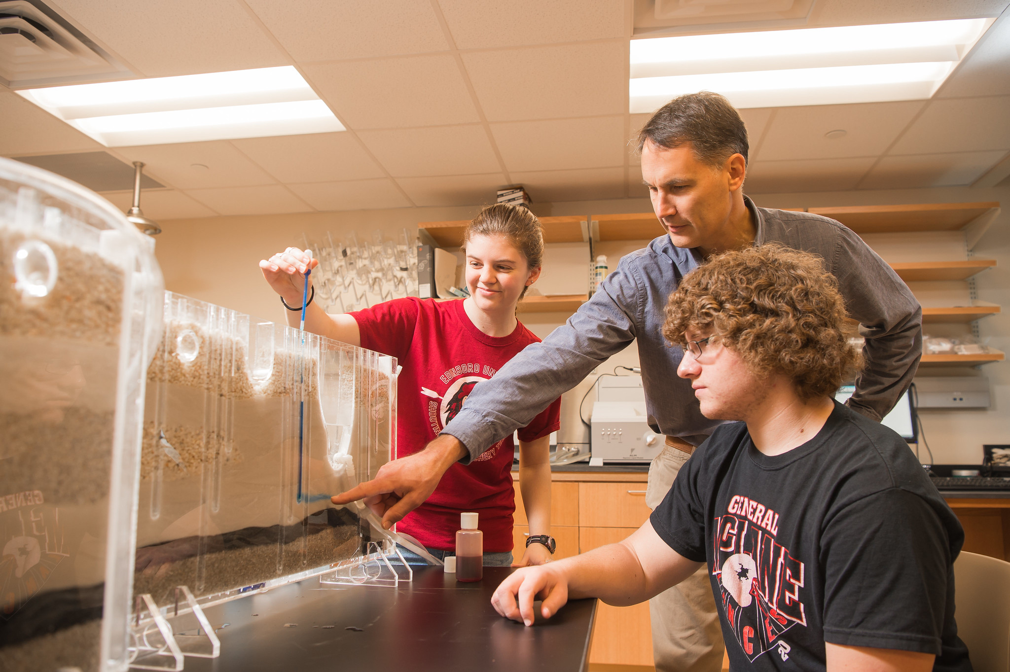 Edinboro Students Using Hands on Learning Experiences