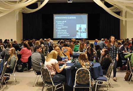 An event on the clarion campus