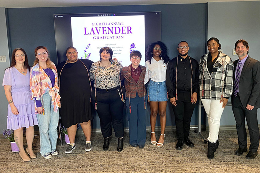 Lavender graduation at Clarion