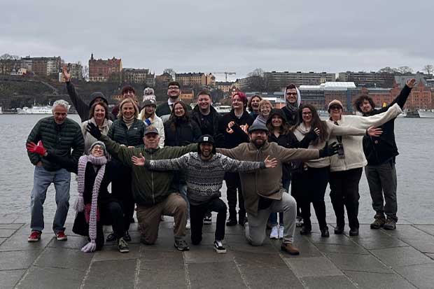 A group of students in scandinavia